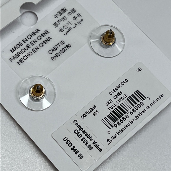 Kate Spade Full Circle Stud Earrings NWT - Picture 6 of 6